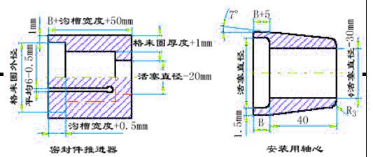 密封件推進器 安裝用軸心 密封件推進器 安裝用軸心
