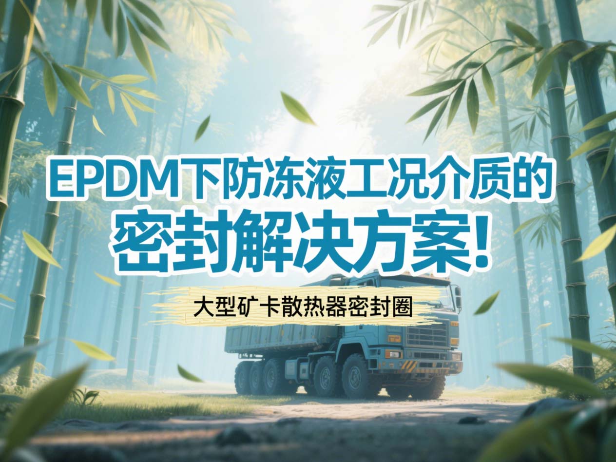 大型礦卡散熱器密封圈 ? EPDM下防凍液工況介質的密封解決方案!