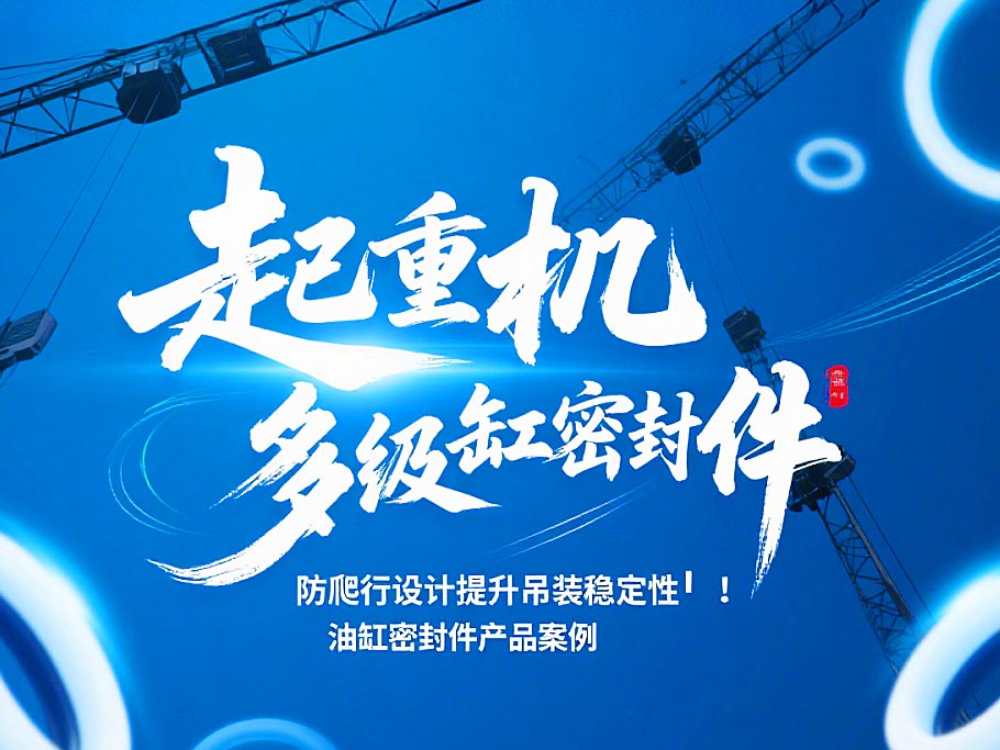 起重機(jī)多級油缸密封件!防爬行設(shè)計提升吊裝穩(wěn)定性?!