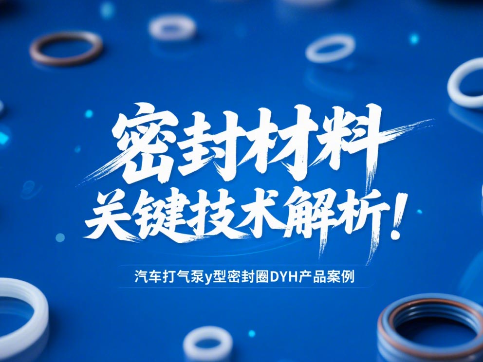 汽車打氣泵y型密封圈DYH產品案例 ? 密封材料改性關鍵技術解析!